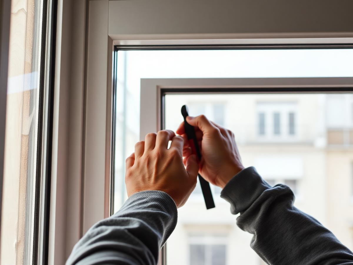 Pose d'un châssis dans un appartement en Belgique